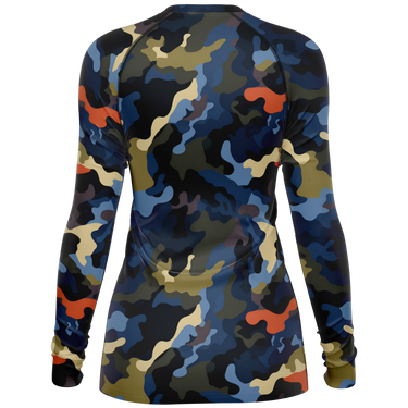 Chokefish™ Long Sleeve Rashguard Camouflage Woman's Shirt-012